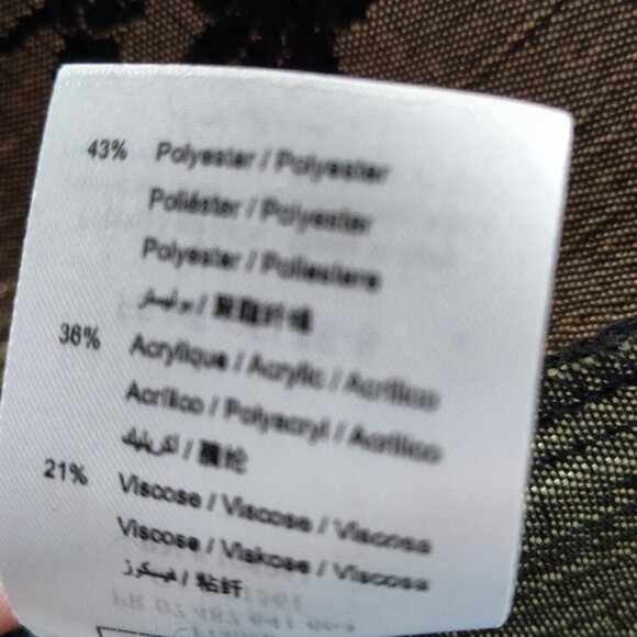 LA FEE MARABOUTEE Black textured Open Front Jacket 40 L - Picture 9 of 11